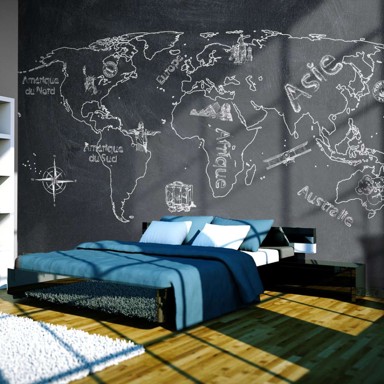 Foto tapeta Small travel. Large travel (French language) 200x154