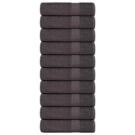 Ručnici za ruke 10 kom antracit 50x100 cm 360 gsm 100 % pamuk