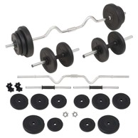 Set šipki i utega 30 kg