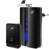 MALATEC Bežično zvono, 220 V, 51 melodija, crno