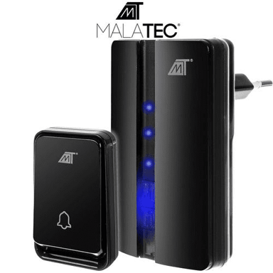 MALATEC Bežično zvono, 220 V, 51 melodija, crno