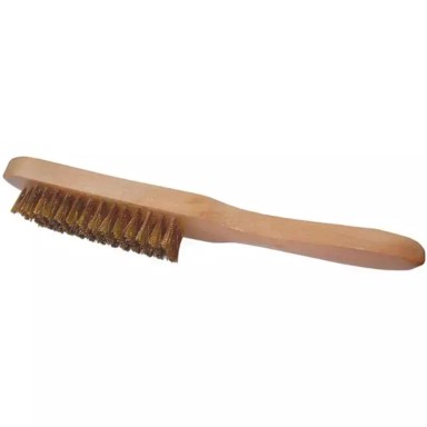 Četka, mesingana, 5 redova, drvena ručka