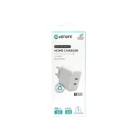 ESTUFF Punjač INFINITE s dva USB-C priključka 35W blister, bijeli