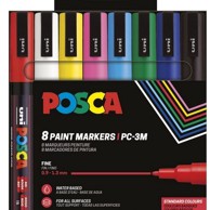 UNI Marker set Posca PC-3M sortirane boje 
