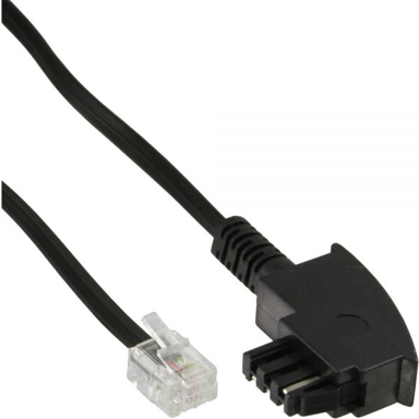 INLINE Telefonski kabel 18913, 3 m, crni
