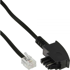 INLINE Telefonski kabel 18913, 3 m, crni