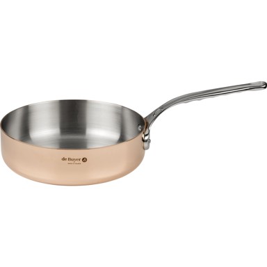 DE BUYER Tava PRIMA MATERA SAUTE PAN COPPER STRAIGHT 24cm
