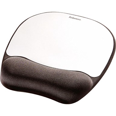 FELLOWES Podloga za miš s memorijskom pjenom Memory Foam Memory Foam, Silver Streak