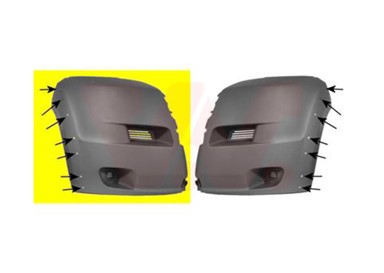 VAN WEZEL Prednji branik Fiat Ducato 06-14, crni, desni, +/- maglenke, s rupama, Jumper/Boxer