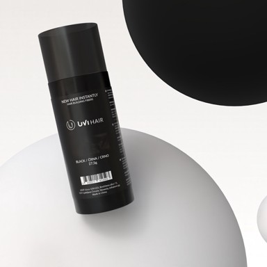 UVI HAIR Vlakna za kosu 27,5 g, do 50 nanosa, Black, crna