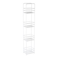 PREMIER HOUSEWARES Bijeli metalni regal, 16x87 cm
