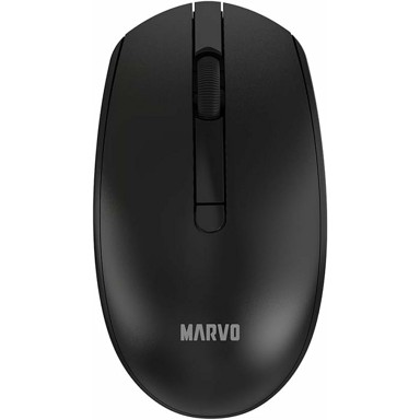 MARVO Set tipkovnica i miš WS005 Office Wireless, crni (SLO/CRO)