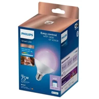 PHILIPS Smart Žarulja, E27, WFB, 75W, G95, 822-65, RGB