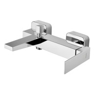 SAPHO Zidna slavina za kadu Latus (s 2 izlaza), sjajno srebrna