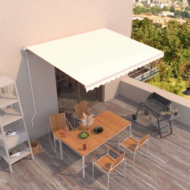 Tenda na automatsko uvlačenje 450 x 350 cm, krem