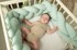 BABYMATEX Pletena zaštita za dječji krevetić, MUSLIN, 200 cm, mint