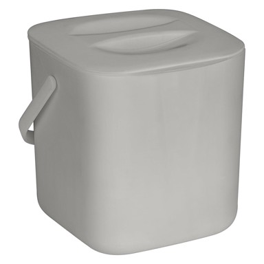 WENKO Kanta za bio otpad Conny, 3 l, svijetlo siva