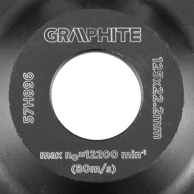GRAPHITE Dijamantna brusna ploča, 125 x 22.2 x 5 mm