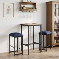 Barska stolica 2 kom 40 x 32 x 64 cm od konstruiranog drva, plava