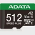 ADATA Memorijska kartica Speed Plus microSDXC, 512GB, UHS-I U3, Class 10, V30, A2