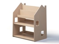 BUSY KIDS Dječji regal s policom, lakiran