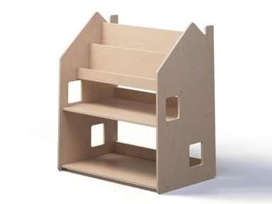 BUSY KIDS Dječji regal s policom, lakiran