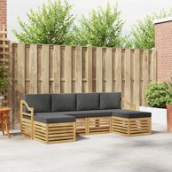 Setovi sofa, 6 pcs, 245 x 122,5 x 73 cm, bijela i antracit