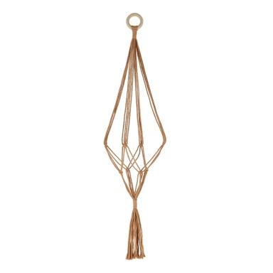 ESSCHERT DESIGN Lanac za vješanje tegli za cvijeće ø 19 cm Macramé, metal, prirodna