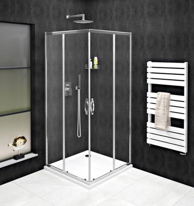 GELCO Tuš kabina SIGMA SIMPLY, kvadratna, 900 x 900 mm, kutni ulaz, prozirno staklo