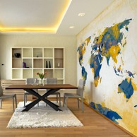 Foto tapeta Map of the World Sun and sky 300x231