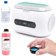 Ultrazvučna perilica / kada 35 w 600 ml + surfa sonic cleantech 1L (crvena) + izopropilni alkohol