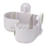 JOSEPH JOSEPH Kupaonska polica Duo kutna plastika bez bušenja, bijela