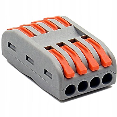 Brza prolazna spojnica PCT-224, 4 priključka, 0,08-4 mm², 1 kom