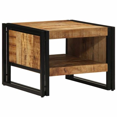 Stolić za kavu 50x50x38 cm Puno grubo drvo Mango