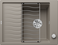 BLANCO Sudoper ELON 45 S InFino  SILGRANIT s dalj. upr. - tartufo