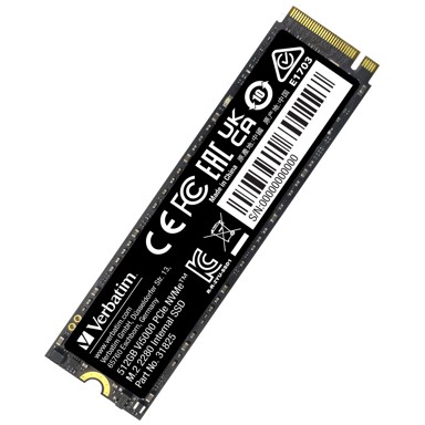 VERBATIM SSD disk Vi5000, 521GB, M.2, PCIe4, NVMe