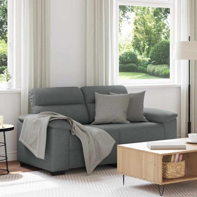 Dvosjed Sofa, 160 x 81 x 84 cm, tkanina, tamno siva