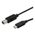 STARTECH USB-C na USB-B kabel USB2CB3M, USB 2.0, 3 m, crni