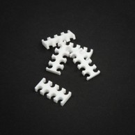 KING MOD SERVICE Organizator kablova 8-slot 4mm, veliki, bijeli, set od 5, ZUUV-195