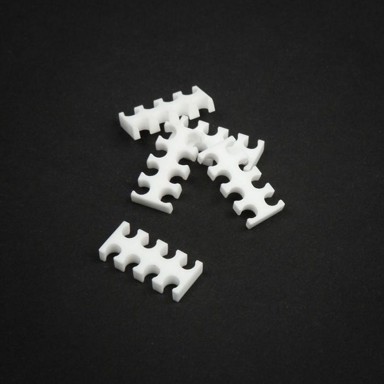 KING MOD SERVICE Organizator kablova 8-slot 4mm, veliki, bijeli, set od 5, ZUUV-195