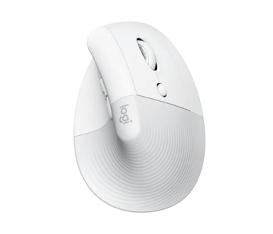 LOGITECH Miš za ljevake Lift, sivi, optički, ergonomski, bežični, USB