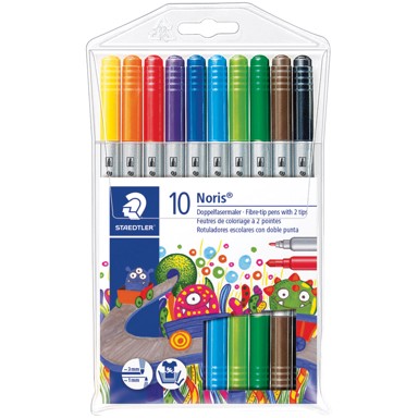 STAEDTLER Flomaster obostrani, 10 boja