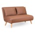 ARTIE Smeđa sklopiva sofa 120 cm Folde, 120x80x79 cm
