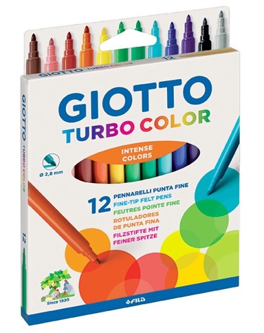 GIOTTO Flomasteri Turbo Color 12 kom