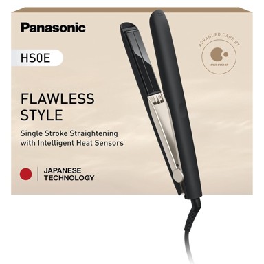 PANASONIC pegla za kosu EH-HS0E, nanoe tehnologija, 3D keramičke pločice