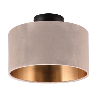 TRIO Crno-bež stropna svjetiljka ø 30 cm Julieta