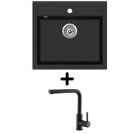 SHR Sudoper Quadro SQQ100-W + SHR Zora Plus, mat crna