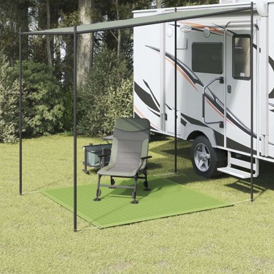 Tepih za šator svijetlo zelena 250 x 250 cm, HDPE  
