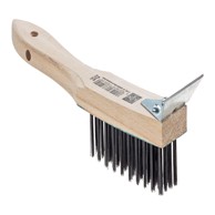 LUX TOOLS ručna žičana čelična četka 4 RHG PROFI