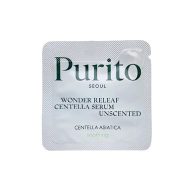 PURITO SEOUL Serum Wonder Releaf Centella Serum Unscented Sample, 1 ml